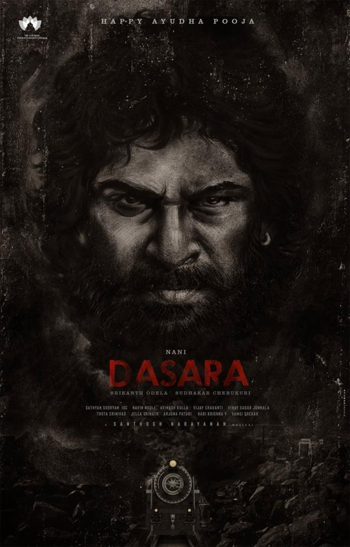 Nani dasra movie poster thrilling look 