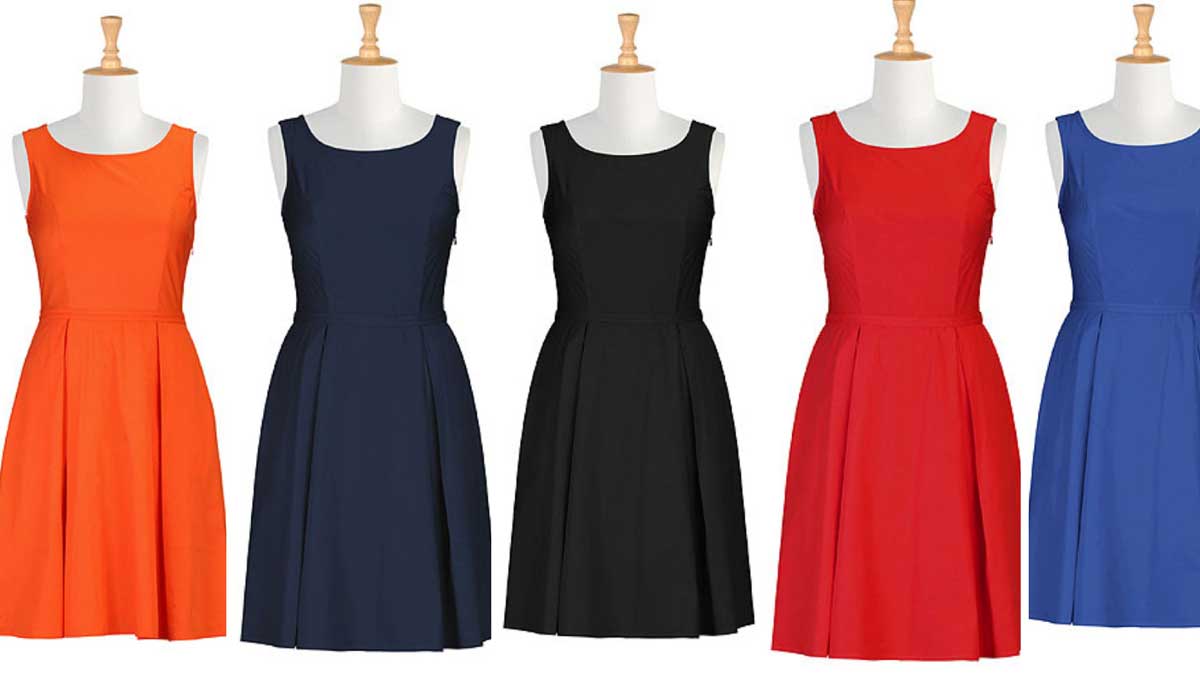 wear these color dresses in these days in a week 